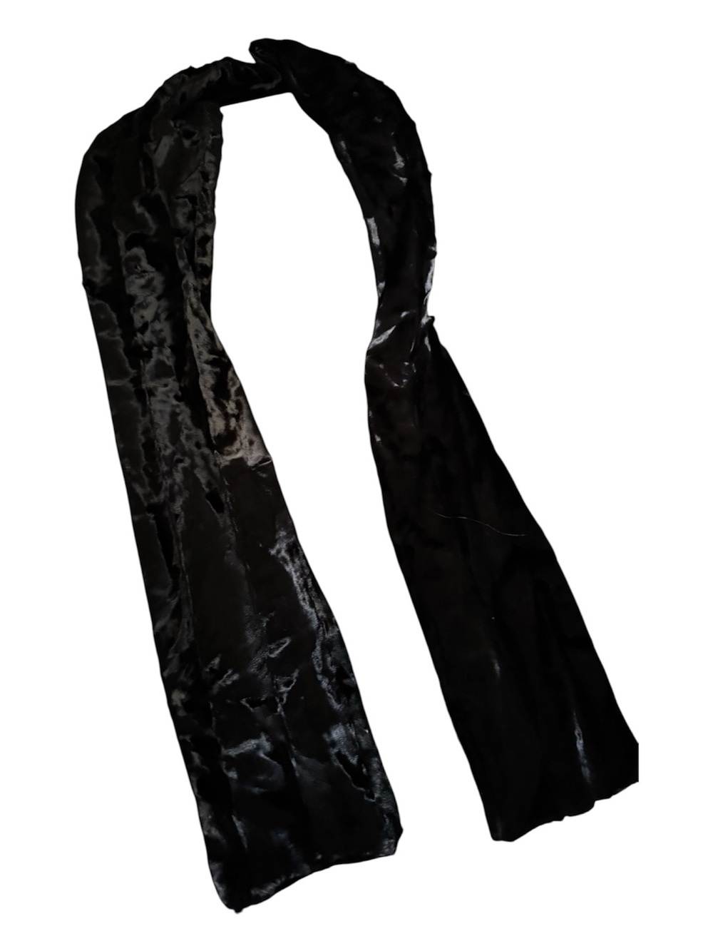 Echo Black Velvet Long Scarf